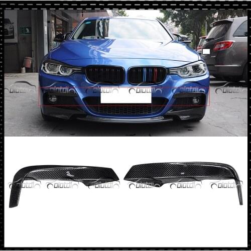 Real Carbon Fiber Front Bumper Lower Splitters Aprons For BMW F30 F31 M Sport 2012-2019