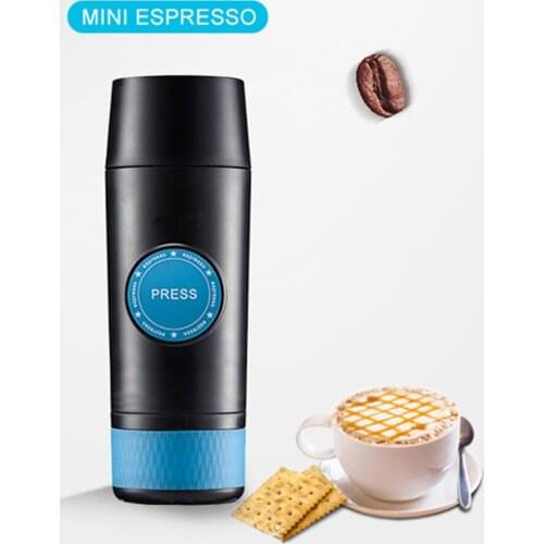 2 in 1 Capsule & Ground Mini Espresso Portable Coffee Maker Hot and Cold Extraction USB Electric Coffee Powder Making Machine
