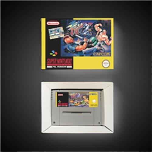Final Fight 2 - EUR Version Action Game Card with Retail Box