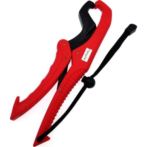 Practical Fishing Gripper Gear Tool Fish Grabber Plier Controller ABS Grip Tackle Holder Fish Clamp with Adjustable Rope