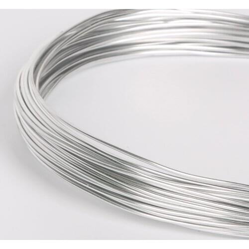 Sale Dia 1/1.5/2/2.5mm Silver Color Round Aluminum Soft Metal Craft Floristry Wire For DIY Jewelry Beads Making Findings 4 Size