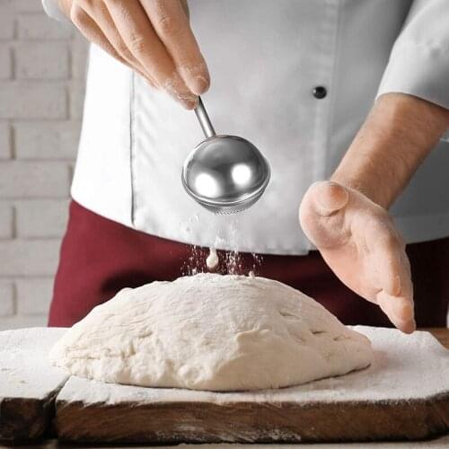 Dusting Wand for Sugar Flour and Spices Shaker Duster Sugar Dispenser Spring Operated Handle for Sifter Baking Tool