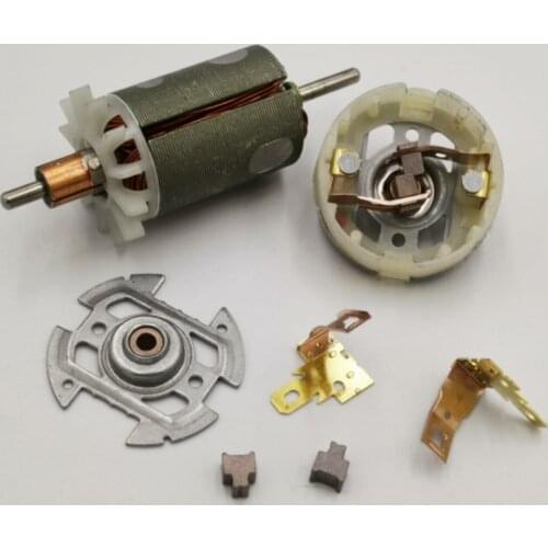 RS540 545 550 555 Motor Rotor Carbon Brush Holder End Cap Cover Replace for 12VDC Cordless Screw Driver Drill