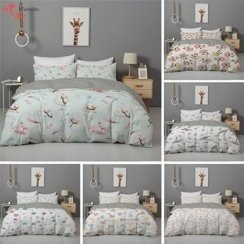 Sweden Nordic Simple Minimalist Style Duvet Cover With Pillowcase Double Bed Cover 150 Leaves Winter Bedding Sets King Comforter