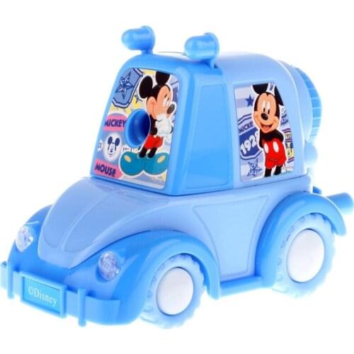 Disney Mickey cute car shape pencil sharpener pencil sharpener student cartoon stationery office study pencil sharpener gift