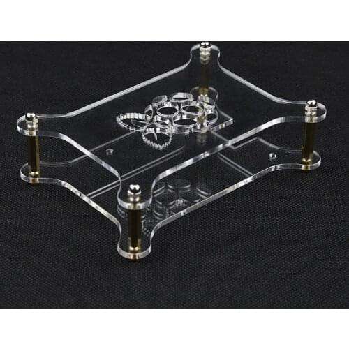 1-5 Layer Raspberry Pi 3 Model B+Plus Acrylic Case Clear Box Shell with Logo for Raspberry Pi 3 Model B & Raspberry Pi 3B