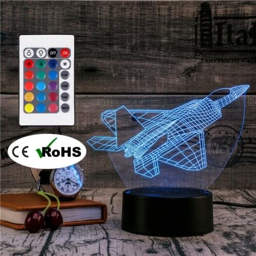 3D Led Novety Lighting Creative Gift Night Light Table Lamp Spaceship Light Led Home Corridor Hotel Party Atmosphere Lights