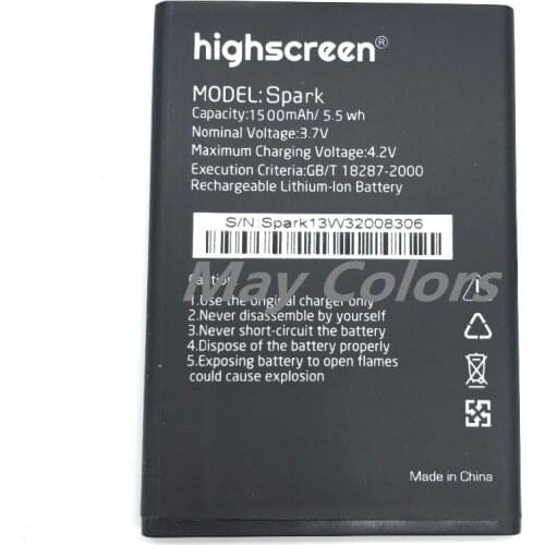 10pcs MLLSE spark 1500mah battery For Highscreen Spark mobile phone