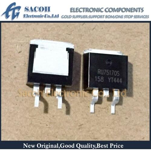 Free Shipping 10Pcs RU75170S RU75170R RU75170 TO-263/TO-220 150A 75V Power MOSFET Transistor