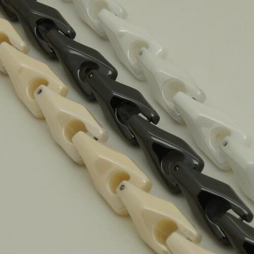 8mm width Men/women jewelry forever classic bike chain hi-tech scratch proof shiny ceramic bracelet