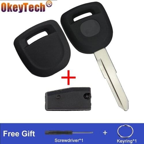 OkeyTech Transponder Key Shell Case Fob For Mazda 2 3 5 6 CX7 +9 MX5 RX8 With/NO 4D63 ID83 Ceramic Chip Uncut Blade Replacement