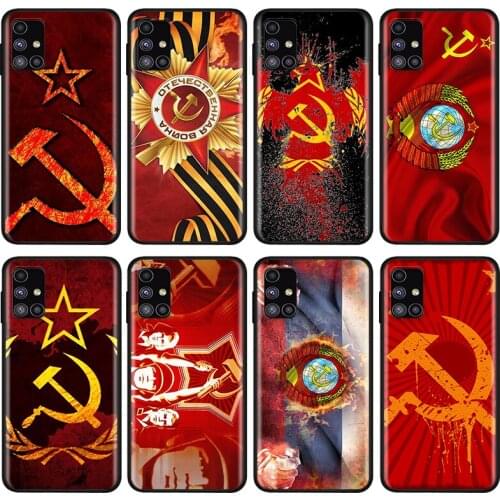 Soviet Union USSR Flag For Samsung Note 20 10 8 9 M02 M31 S M60S M40 M30 M21 M20 M10S F62 M01 Ultra Pro Plus Phone Case