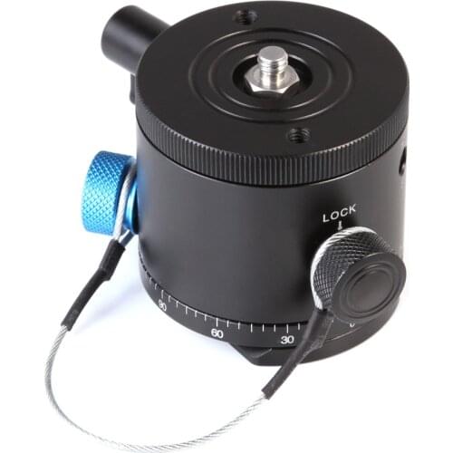 DH-55D Panoramic Panorama BallHead Clamp Indexing Rotator For Camera Tripod Head