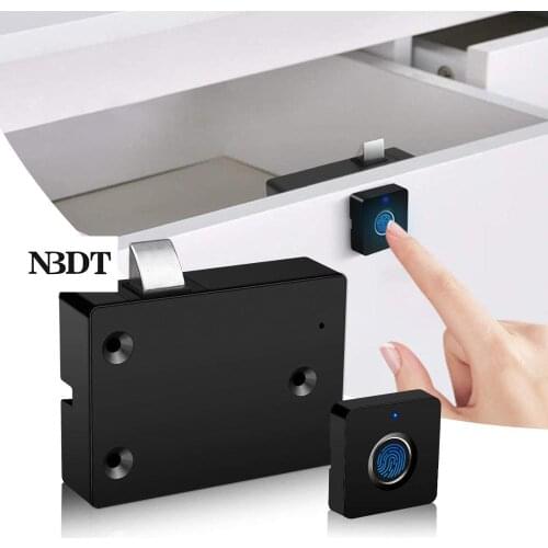 Fingerprint Lock Electronic Finger Print Cabinet Door Lockset Smart Biometric Conceal USB Rechargeable Keyless