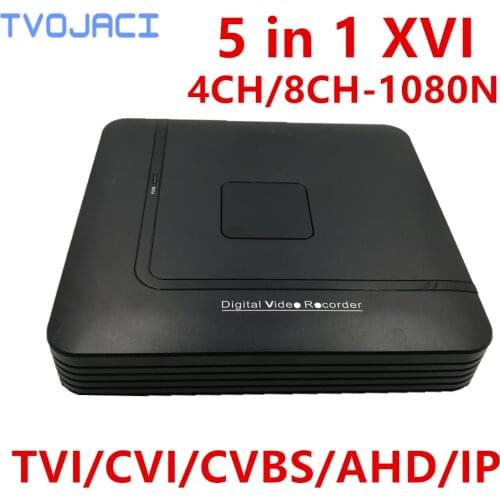 AHD 1080N 4CH 8CH CCTV DVR Mini XVI 5IN1 For CCTV Kit VGA HDMI Security System Mini NVR For 1080P IP Camera Onvif DVR PTZ H.264