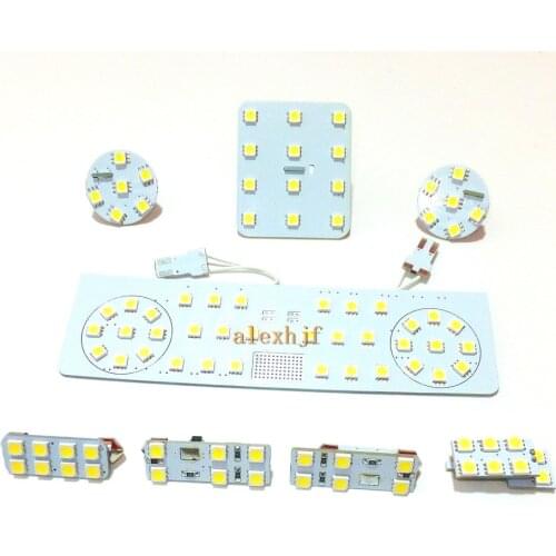 July King 8 pcs/lot, LED Car Interior Reading Lights Case for Volkswagen Jetta MK5 Sagitar 2006-2010, 5050 SMD 6000K