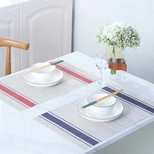 Kitchen Placemat textilene Dining Table Mats Coaster Pad coffee Cup Mat 30*45cm Home Decor