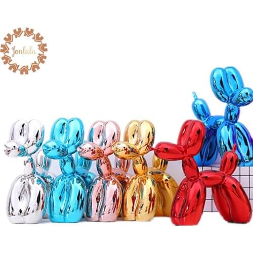 Hot!!! Luxurious Modern Art Color Customize Pattern Design Balloon Dog Figurine Statue 30cm Balloon Dog Xmas Gift