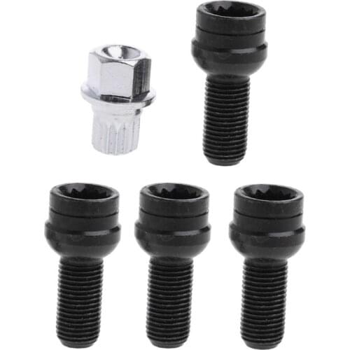 4+1 Wheel Bolt Lock Lug Nut Set With Key
