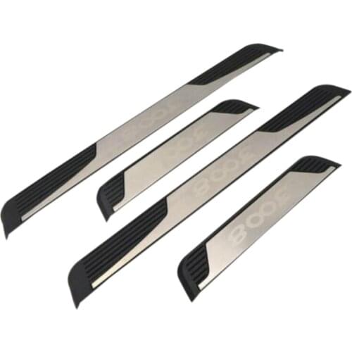 For Peugeot 3008 3008GT Car Door Sill Scuff Plate Trim Stainless Steel Protector Plates Interior Accessories 2017-2019