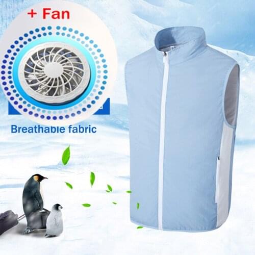 Cooling Vest USB Fan Air conditioned clothing Cool Vest Fishing Cycling Tactical Vest Outdoor Summer Icevest Men Women Cool Vest