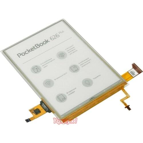 Yqwsyxl Original ED060XH7 6" eink carta 2 LCD Display screen with backlight and touch for PocketBook touch Lux 3 PB626(2)-D-WW