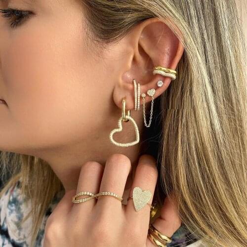 Heart charm dangle drop earring valentines gift fashion women jewelry red green blue white colorful hearts