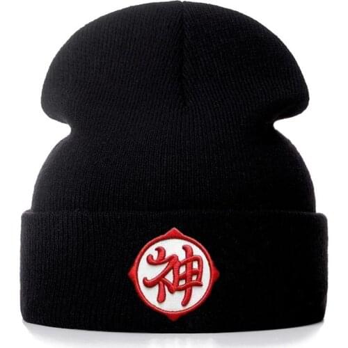 Embroidery Casual Beanies for Men Women Fashion Knitted Winter Hat Solid Hip-hop Skullies Hat Bonnet Unisex Cap