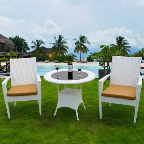 2018 new design garden rattan chairs hot sales outdoor leisure PE rattan chair coffee table outdoor furniture cafechairs
