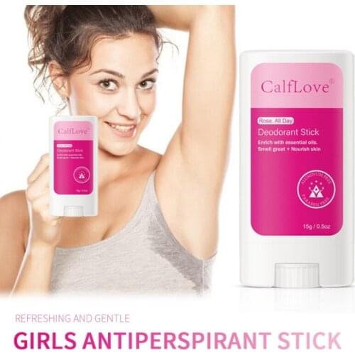 Rose Essential Oil Stick Deodorant Antiperspirant Stick Body Underarm Odor Remover Antiperspirant for Women Men