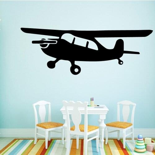 NEW Airplane Vinyl Self Adhesive Wallpaper For Kids Room Decoration Art Decoration DIY Home Decor