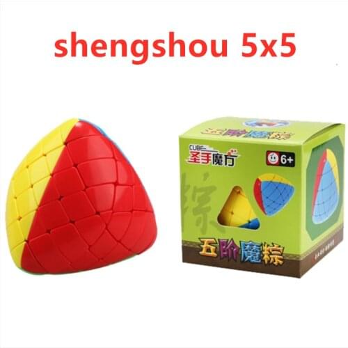 Shengshou 5x5x5 Mastermorphix Speed Cube 5x5 Rice Dumpling Magic Puzzle Cube shengshou 5x5 pyramid-shaped cubo Magico
