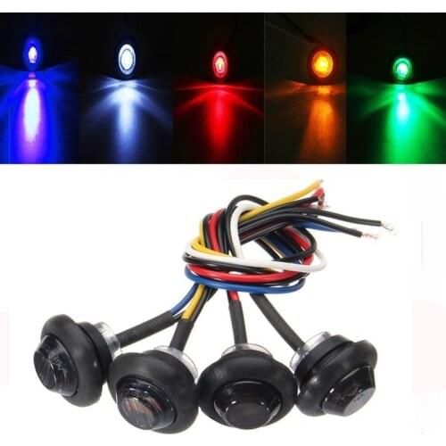 LED Truck Side Signal Light Car Motorcycle Side Marker Indicator Warn Lamp HighBrightness Safety Driving Caravan External Light