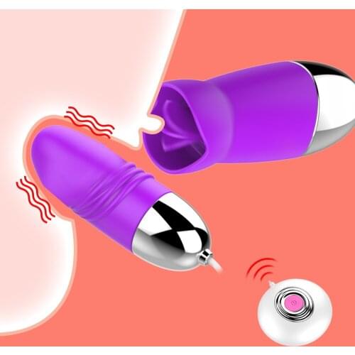 Oral Sex Clitoris Tongue Vibrator Sex toys For Couples Women Licking Clitoris G Spot Nipple Vibrator Remote Control Jump Eggs