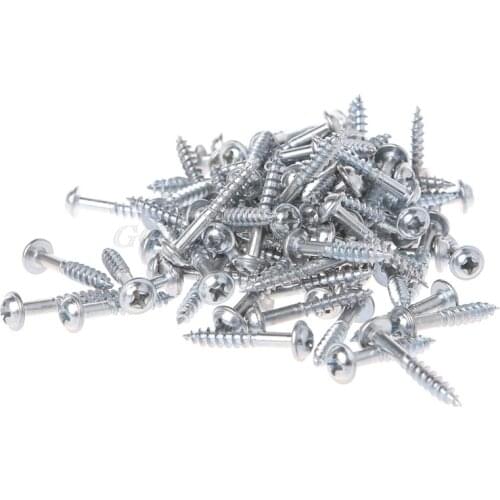 2020 High Quality New 100Pcs M4-25 High Strength Oblique Hole Self-tapping Screws For Pocket Hole Jig Drop Shipping