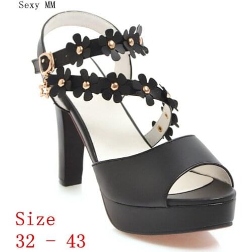 Women High Heel Sandals Shoes Woman High Heels Platform Gladiator Sandals Pumps Small Plus Size 32 33 - 40 41 42 43
