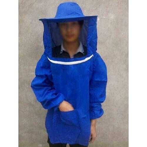 1pcs Beekeeper Suit Blue Protection Outfit Sting Proof Ventilated For Adults Beekeeper Suit Cover High Quality