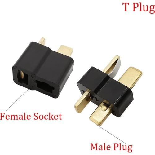 2/5/10Pair Mini Deans T-Plug Connector T- Plug Male Plug & Female Jack Adapter For RC LiPo Battery ESC Spare Parts