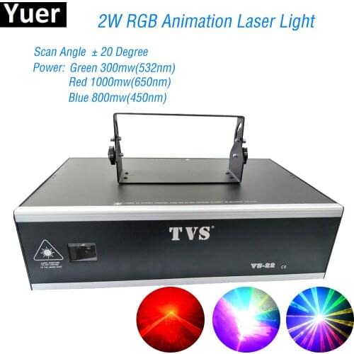 2W Wireless Remote LED Animation Laser Lights RGB Stage Lighting DMX512 Strobe Disco Lights Professional Bar Stage DJ equipment