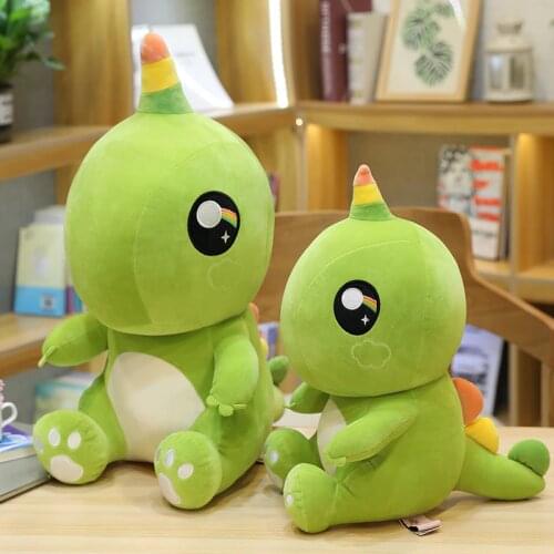 43/60cm Cute Big Eyes Dinosaur Plush Toys Cartoon Lovely Animal Plush Dragon Doll Toys for Children Baby Kawaii Birthday Gift
