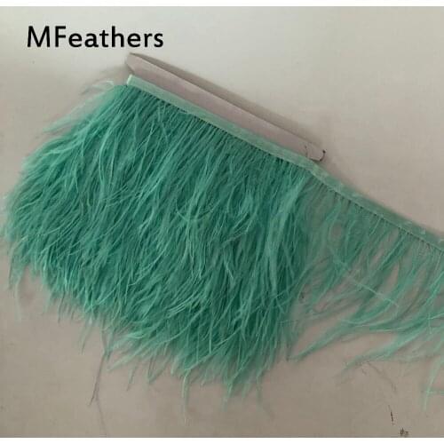 5-10meters/lot 43colors Ostrich feather trims 10-15cm Ostrich feather ribbons lace belt weaves for cloth/shawls/dress accessorys