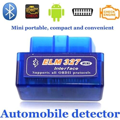 Car Scanner V2.1 OBD2 ELM 327 Android Mini Bluetooth Universal Automobile Detector Auto Accessories Repair Tools Instrument 1PC