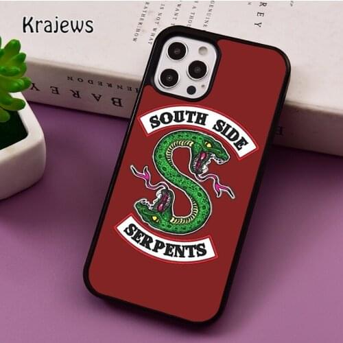 TV Riverdale Southside Serpents phone Case For iPhone 5 SE 2020 6S 7 8 Plus 12 mini 11 Pro X XR XS Max Samsung S8 S9 S10 Cover