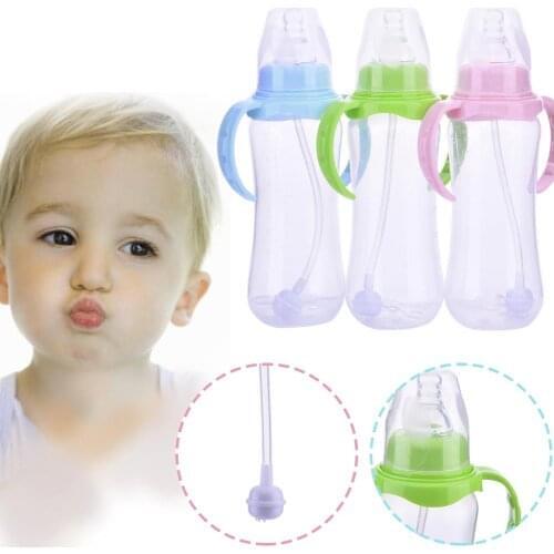 Baby Sippy Cup Leak-Proof Safety Feeding Duckbill Bottle Baby Feeding Cup With Straw Feed Bottles Cups Kids Water Bottle