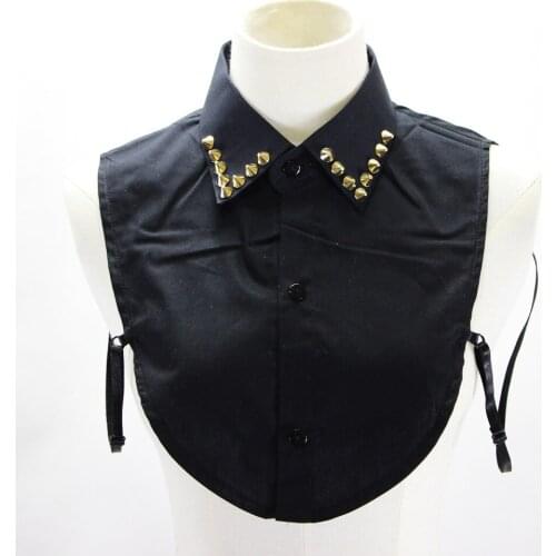 European chiffon square collar women Lady decorative collar Detachable decorative collar retro Leopard decorative Removable