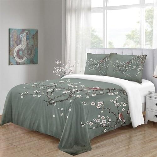 Custom green bedding set Cover Set Pillowcase Bed Linen Sheet Quilts 3d bedding set