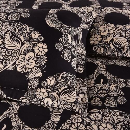J Skull Doodle Comforter Bedding Set Black Bedding Set Full/Twin/Queen/King Duvet Cover Sets ME69