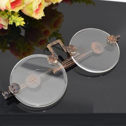 China antique collection decoration princes mirror in the republic Natural crystal white shades glasses