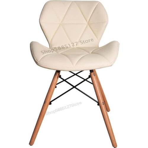 Computer Chair Household Solid Wood Feet Simple Modern Computer Chair Office Chair Leisure Chair Negotiation Chair Dining Table