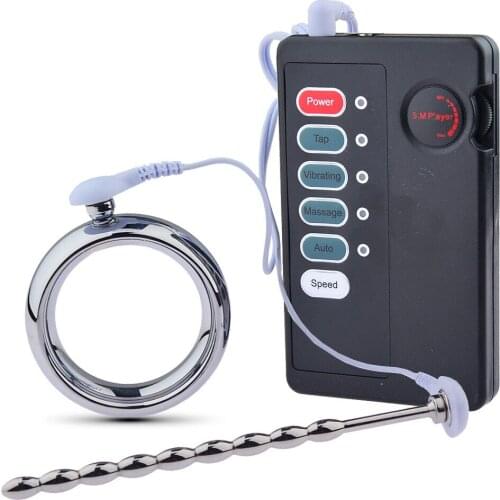 Penis Shock Sex Electrotherapy Set Sex Toys for Men Penis Ring Butt Plug Member Rings Sex shock Electrotherapy of Penis Sex shop